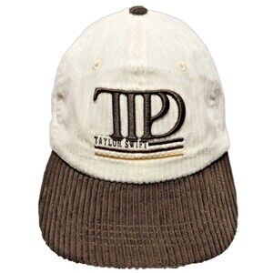 TTPD Tortured Poets Department Corderoy Hat Taylor Swift Adjustable Exc Cond